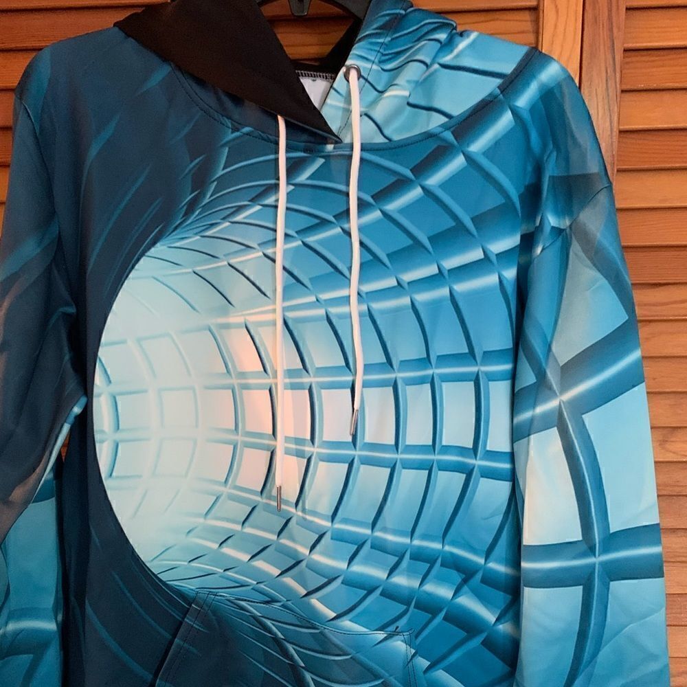 New without tags! Super awesome 3D effect Unisex Hoodie Size Small